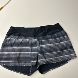 MPG striped running shorts size medium